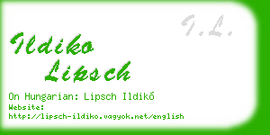 ildiko lipsch business card